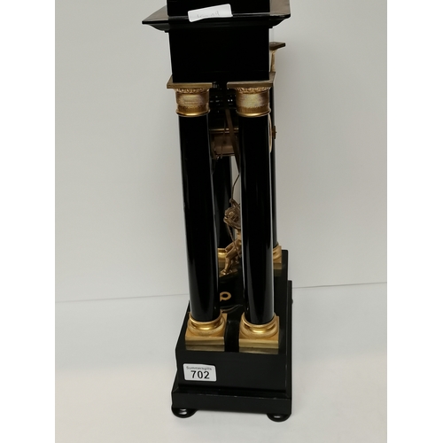 702 - Large regency mantle clock