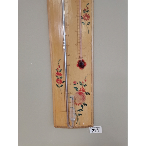 221 - Antique black forest style Barometer