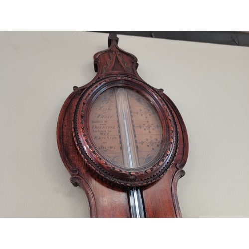 220 - Antique Mahogany sticck style Barometer