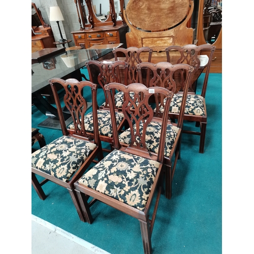 1000 - X6 Chippendale dining chairs. Good condition  ( owner described as Chippendale )