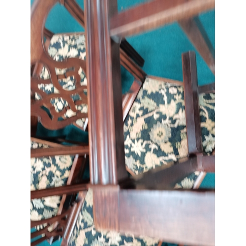 1000 - X6 Chippendale dining chairs. Good condition  ( owner described as Chippendale )