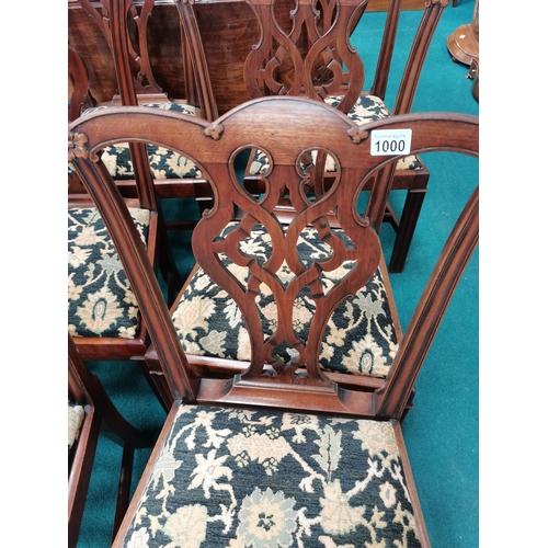 1000 - X6 Chippendale dining chairs. Good condition  ( owner described as Chippendale )