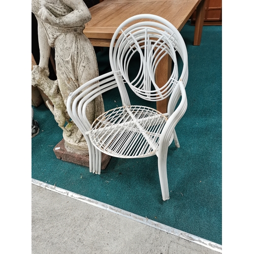 1103 - Set of 4 garden chairs