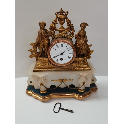 14 - Alabaster style clock