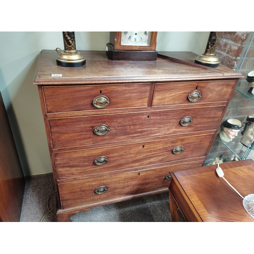 689 - Georgian mahogany 4 height chest