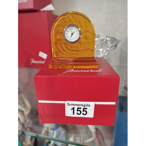 155 - Small Baccarat Mantle clock