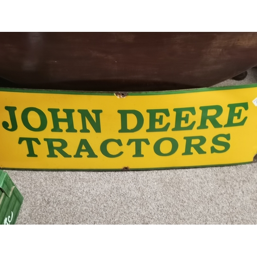 450 - 90cm x 30cm JOHN DEERE Tractors enamel sign