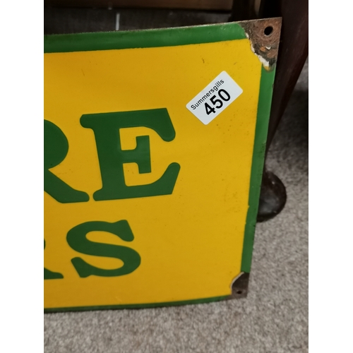 450 - 90cm x 30cm JOHN DEERE Tractors enamel sign