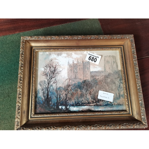 680 - Watercolour by Robert Leslie Howey 30cm x 25 ex condition