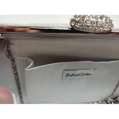 463 - Roland Cartier Silver evening bag (unused)  - excellent condition