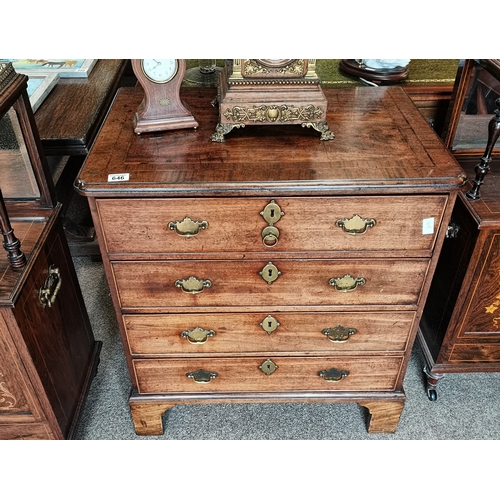 646 - Georgian mahogany chest