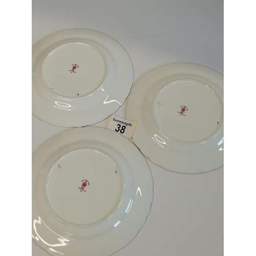 38 - x6 Royal Crown Derby Side plates. D18cm. Good condition no visible signs of cracks or chips 1st qual... 