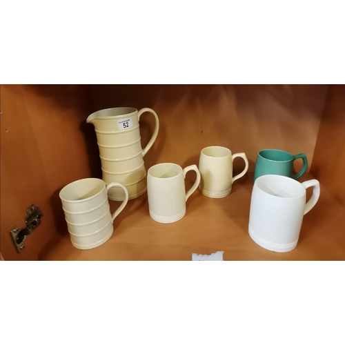 52 - Keith Murray Jug and x5 tankards (1 DD on base)