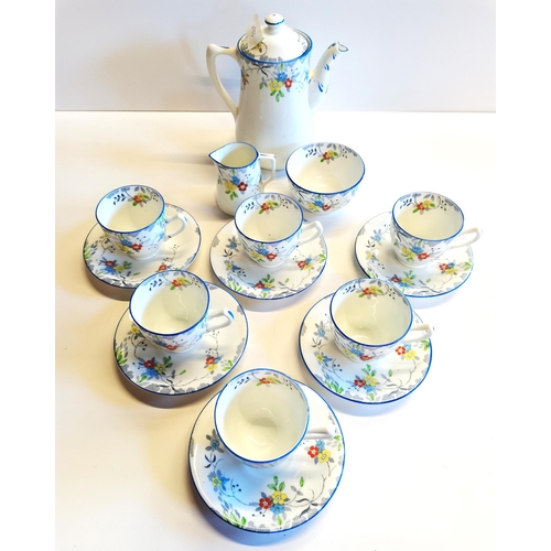 65 - Sutherland Coffee set - incl x6 cups and saucers milk jug, sugar bowl and coffee pot - excellent con... 