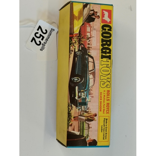 252 - Corgi Rolls Royce silver shadow model 273 in original box both excellent condition