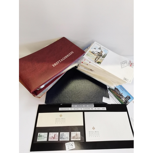 272 - First day covers incl Royal Engineers Covers, Last working day cover Royal Castles 1989