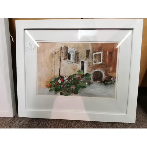 280 - X2 framed French paintings