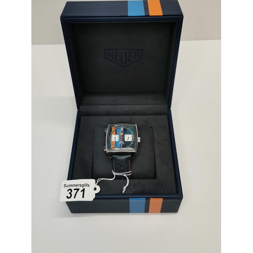 371 - Tag Heuer Monaco Gulf Racing - Steve McQueen Special Edition  *Complete set with box and papers. 

T... 