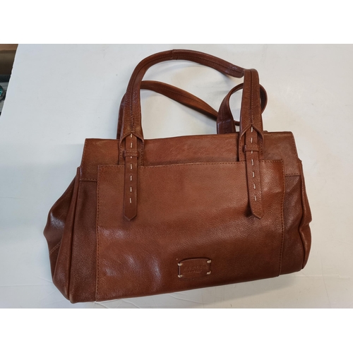 379 - Brown Radley handbag with dust cover, slight wear