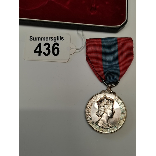 436 - Imperial Service medal for Faithful Service in box