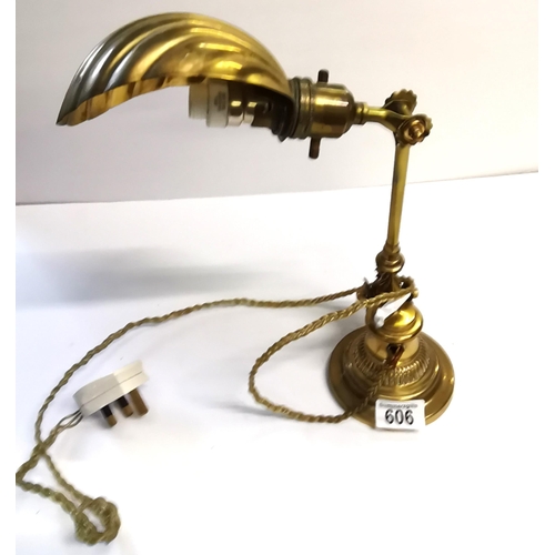 606 - Dugdills 'Flower' Lamp Edwardian art nouveau - very good condition - working but not been PAT tested