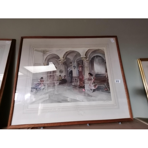 615 - x3 Framed Russell Flint prints