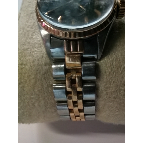 455 - Ladies Rolex Datejust wrist watch steel and yellow gold with oyster strap serial number 2311414 mode... 