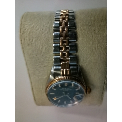 455 - Ladies Rolex Datejust wrist watch steel and yellow gold with oyster strap serial number 2311414 mode... 