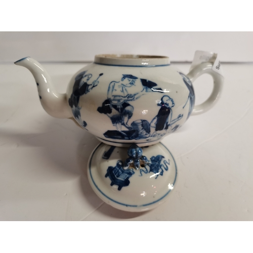 165 - Chinese tea pot with four character mark in good condition