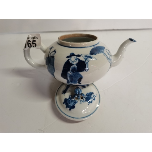 165 - Chinese tea pot with four character mark in good condition