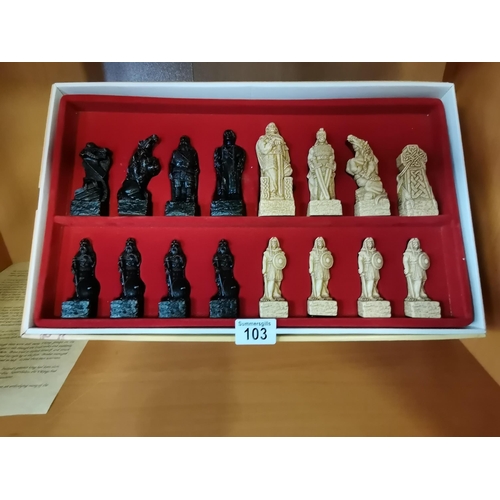 103 - Studio Anne Carlton Chess set - The Celtic chess set