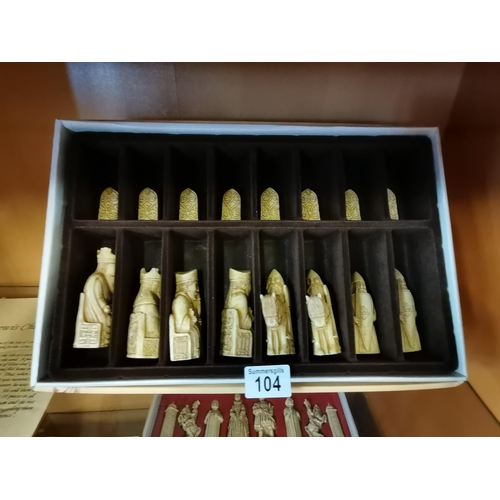 104 - Studio Anne Carlton Chess set - Isle of Lewis