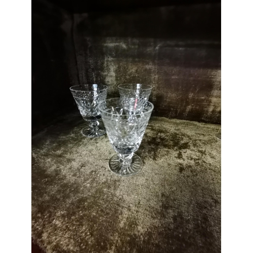 127 - Collection of early cut glass