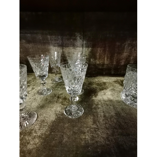 127 - Collection of early cut glass