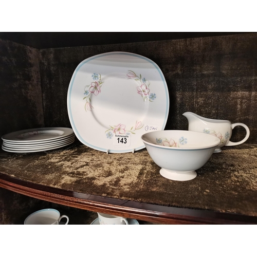 143 - Suzie Cooper coffee set. Excellent condition