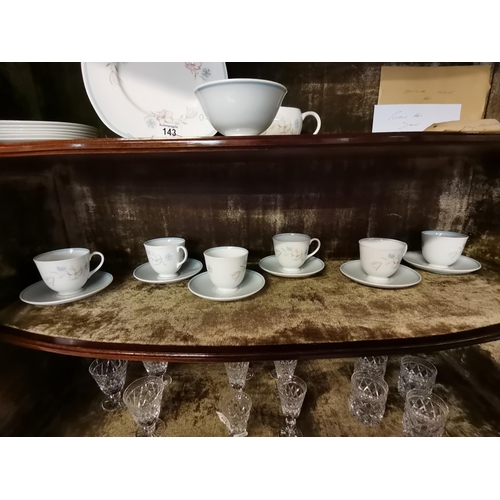 143 - Suzie Cooper coffee set. Excellent condition