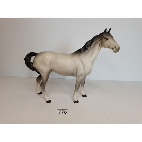 176 - Mat Grey Beswick horse - excellent condition