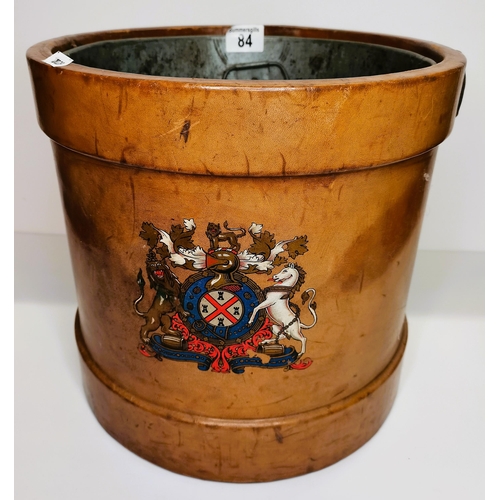 84 - Leather fire bucket