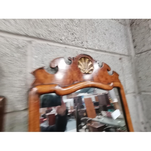 946 - 3 antique wall mirrors in wooden frames