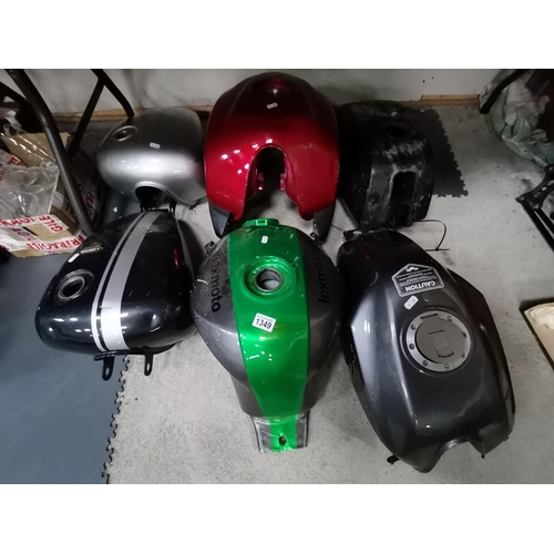 1349 - 6 x fuel tanks from motorbikes