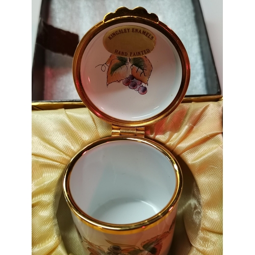 259 - Royal Worcester enamel Pot - good condition