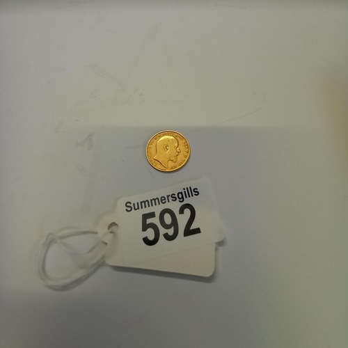592 - 1/2 Sovereign 4grams 1902