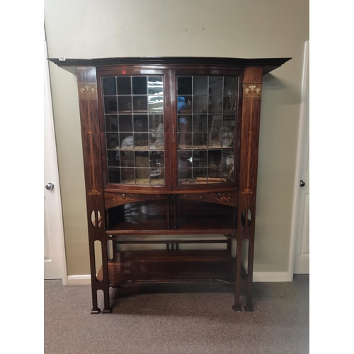 A Beautiful Inlaid Mahogany Art Nouveau style display cabinet by Denby ...