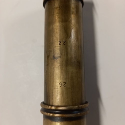 284 - Antique telescope in leather case (T.Cook York)