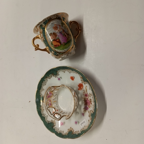 287 - Meissen Cup and Unusual Saucer