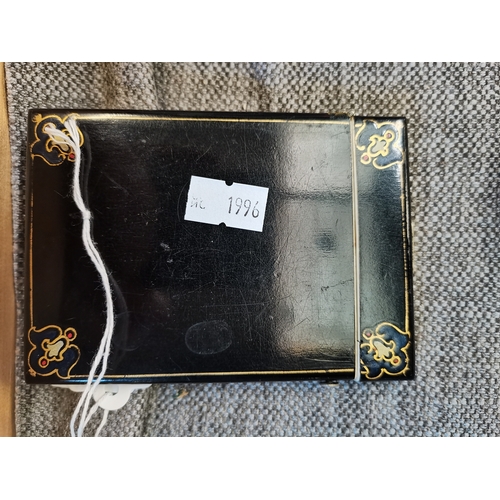 586 - Oriental card holder - highly decorative