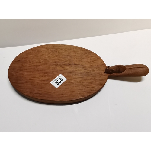 538 - Mouseman bread board