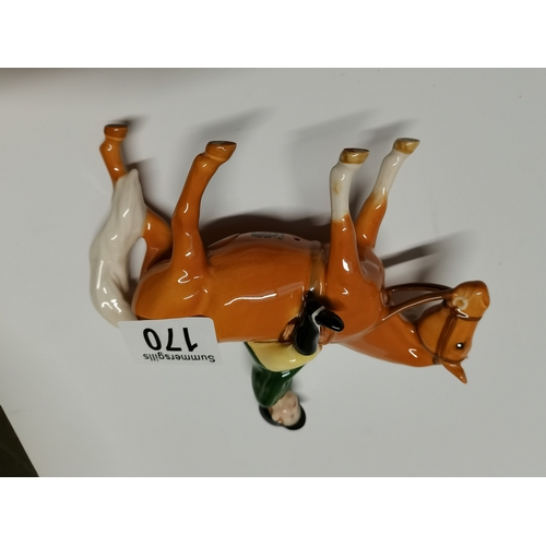 170 - 1970 Beswick Boy on Palomino Pony - excellent condition