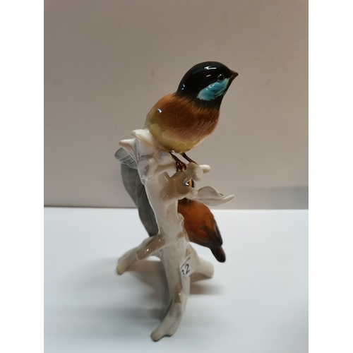 232 - x2 Karl Ens Volkstedt - porcelain bird figurines Condition Status
Very small chip to beak on one fig... 