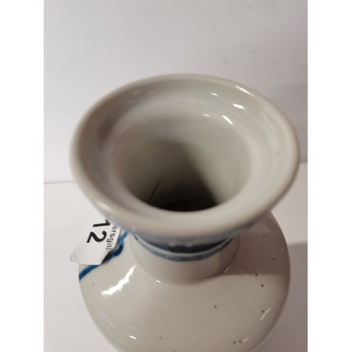 12 - 19th century Chinese Rouleau porcelain vase